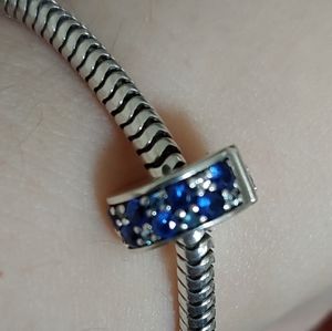 2 Pandora Sapphire  pave clip